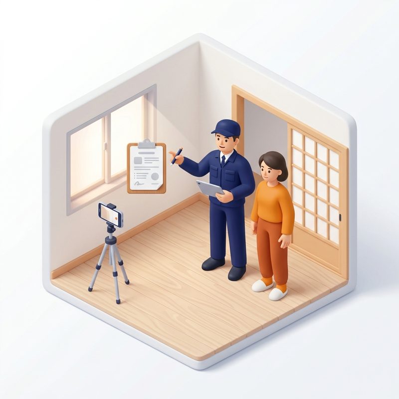 退去立会い代行のイメージ